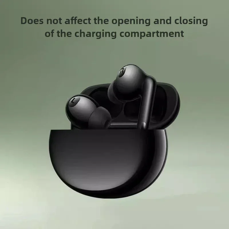

For OPPO Enco X2 Bluetooth Headphones -，In-Ear Filters Noise-Canceling Silicone Eartips Ear Caps & Protective Leather Case