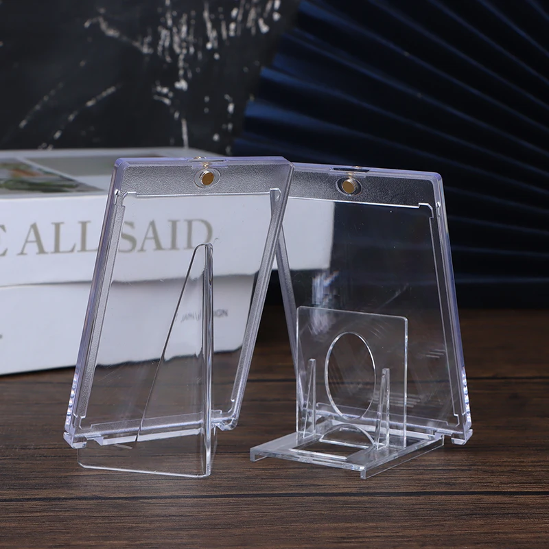 마그네틱 카드홀더 지지대 카드 보호대, 하드 플라스틱 슬리브, 트레이딩 디스플레이 케이스, 스포츠 유희왕 카드, 35PT, 1 세트