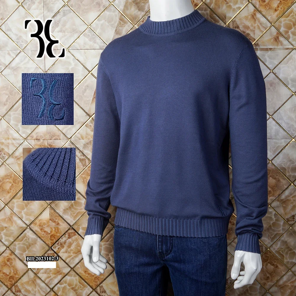 DIKU-Camisola de caxemira bordada para homens, outono e inverno quentes, boa qualidade, tamanho G M-4XL, novo, 2024