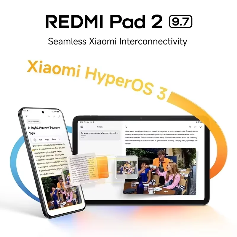 Versión Global Xiaomi Redmi Pad 2 9.7 Snapdragon 6s 4G Plataforma Móvil Gen 2 Pantalla 2K 120Hz Batería Masiva de 7600mAh Tablet Xiaomi 7