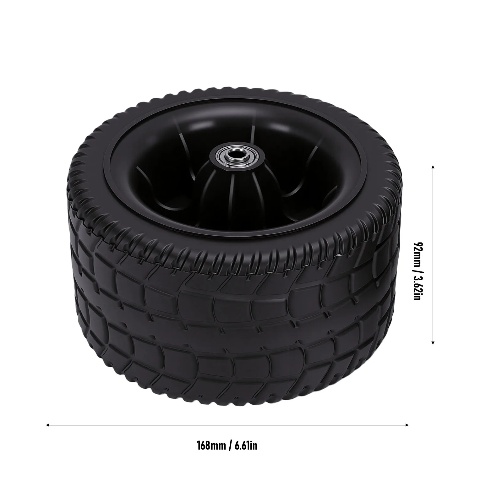 Wagon Replacement Wheel Wagon Replacement Wheel 7Inch Beach Cart Wheels with Bearings for Stroller Wheelbarrow Lawn Mower