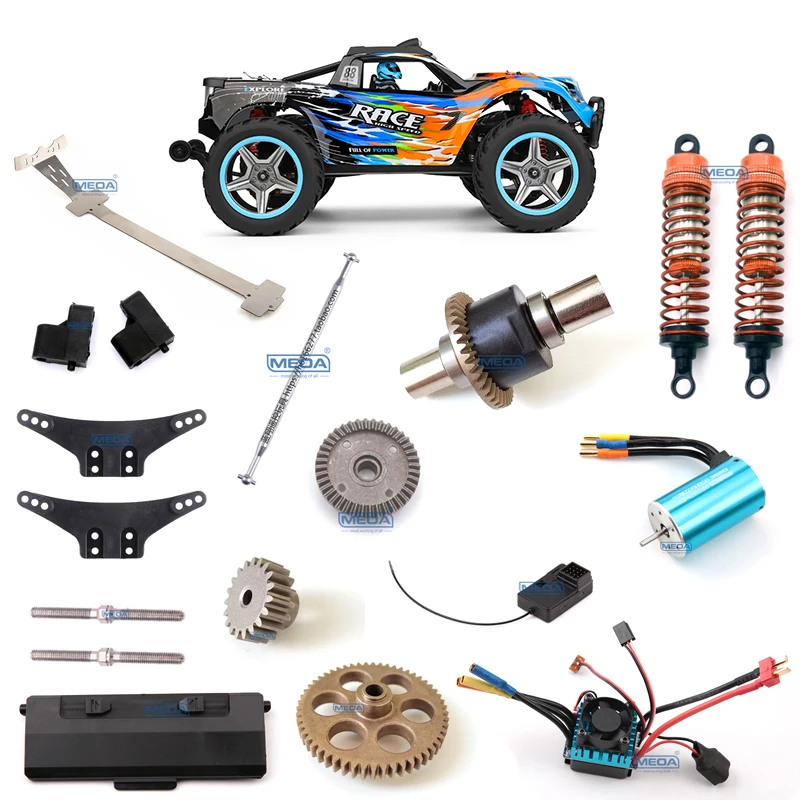 

WLtoys 1/10 104019 104016 104018 Brushless Rc Car Differential Cup Battery Cover Control Lampshade Tie Rod Original Spare Parts