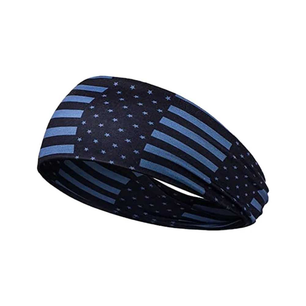 Fashion US Flag Headband Star Pattern Highly Elastic Sports Headband Face Washing Hair Band Sports Accessories