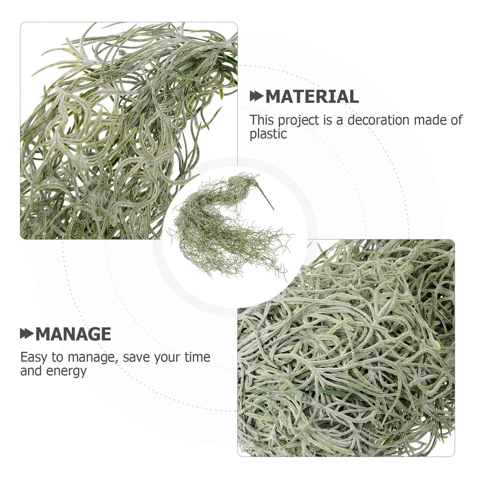 Fiori secchi artificiali muschio verde intenso per terrari artigianali decorazioni appese piante bonsai l scaping Lichen Prop