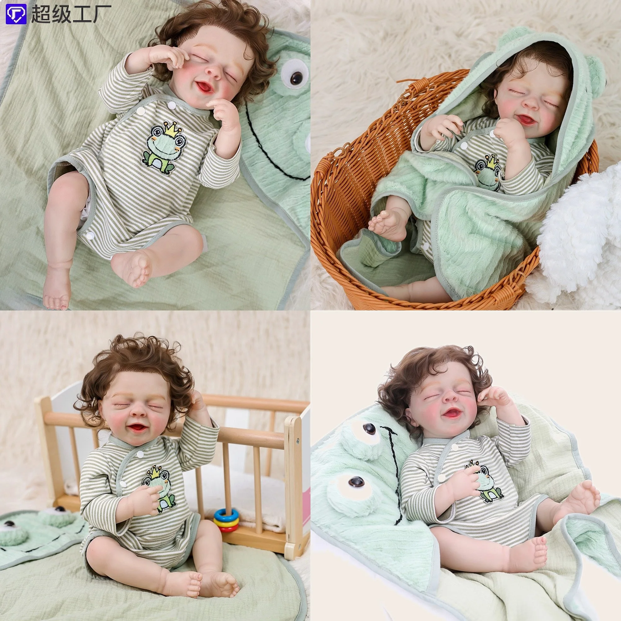 Lifelike 22 Inch 55cm Soft Silicone Reborn Baby Doll Realistic Newborn Toy Gift