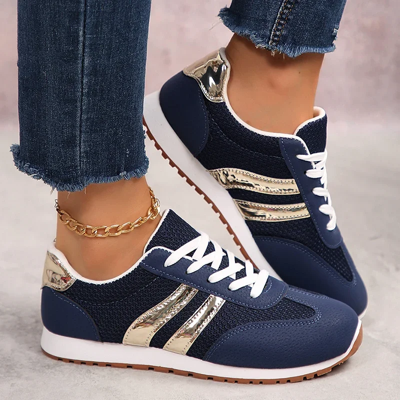 Modische Atmungsaktive Damen-Sportschuhe 2026 Herbst Leichte Freizeitsneaker Übergrößen Bequeme Rutschfeste Laufschuhe – Detail 2