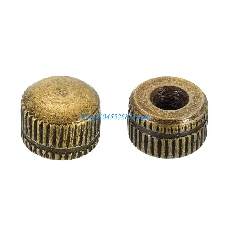 Lamp Mounting Fixture Hardware, 10-Piece 4mm Knurled Female-Thread Fastener Pack for Ceiling and Wall Fixture Work 