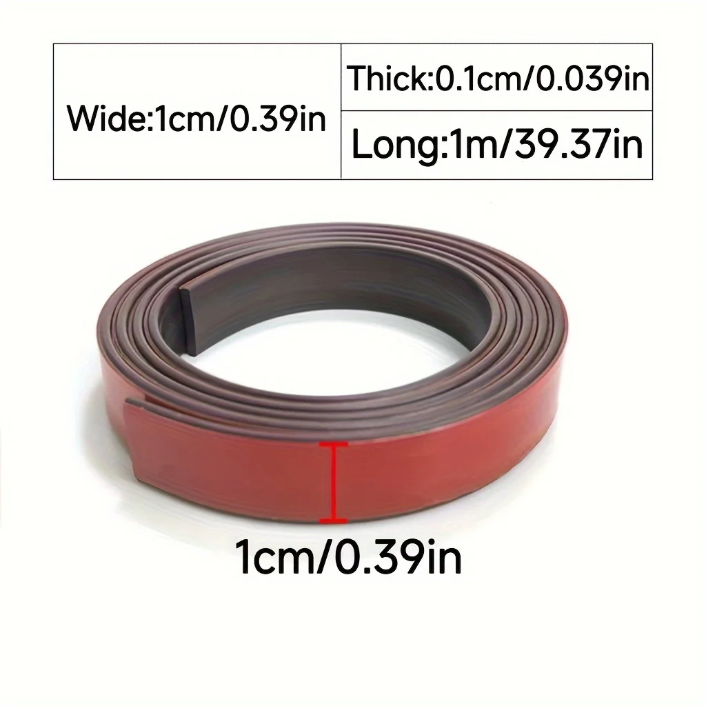 Strong Adhesive Magnetic Tape Roll Suitable for Crafts, Whiteboards, and Refrigerator Organization