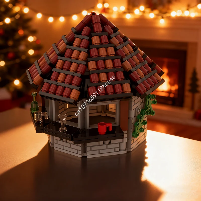 

447pcs MOC Small Food Stall Cityed Model Building Blocks Construction Assemble Toys DIY Idea Christmas Gift Education Brick