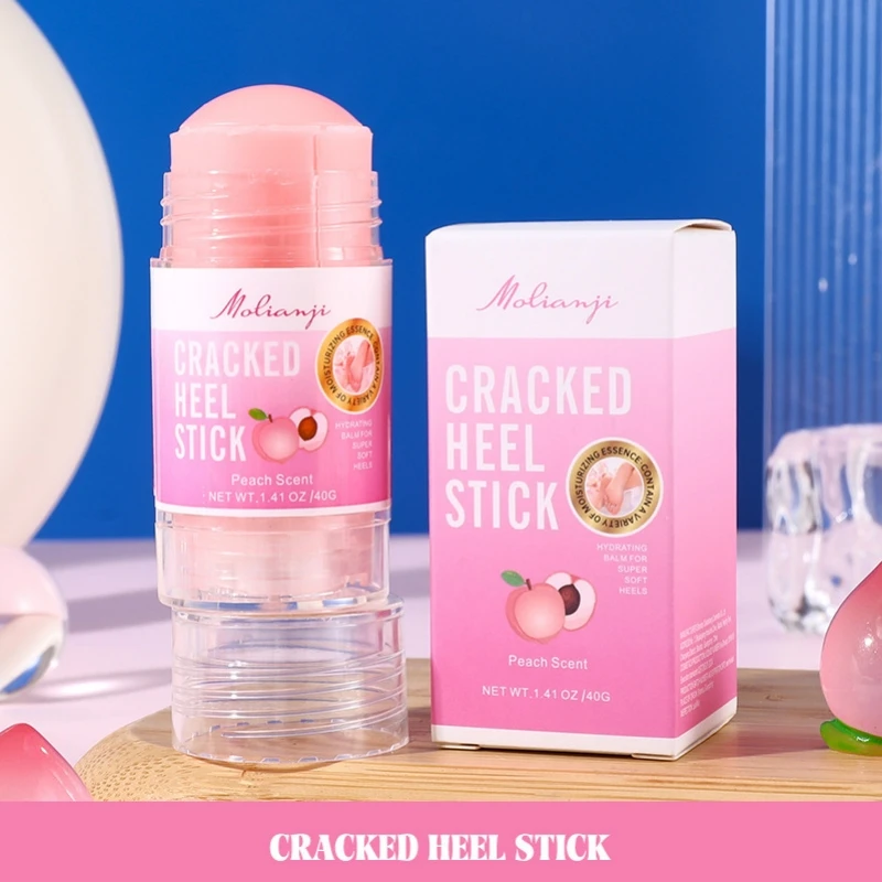 Crema de manos antiagrietamiento para talones, mascarilla para pedicura, barra hidratante para pies para piel descamada y agrietada, crema hidratante para pies con vaselina y melocotón, crema para manos y pies secos y agrietados, hidratante y protectora para manos y pies, nutritiva para todo el cuerpo