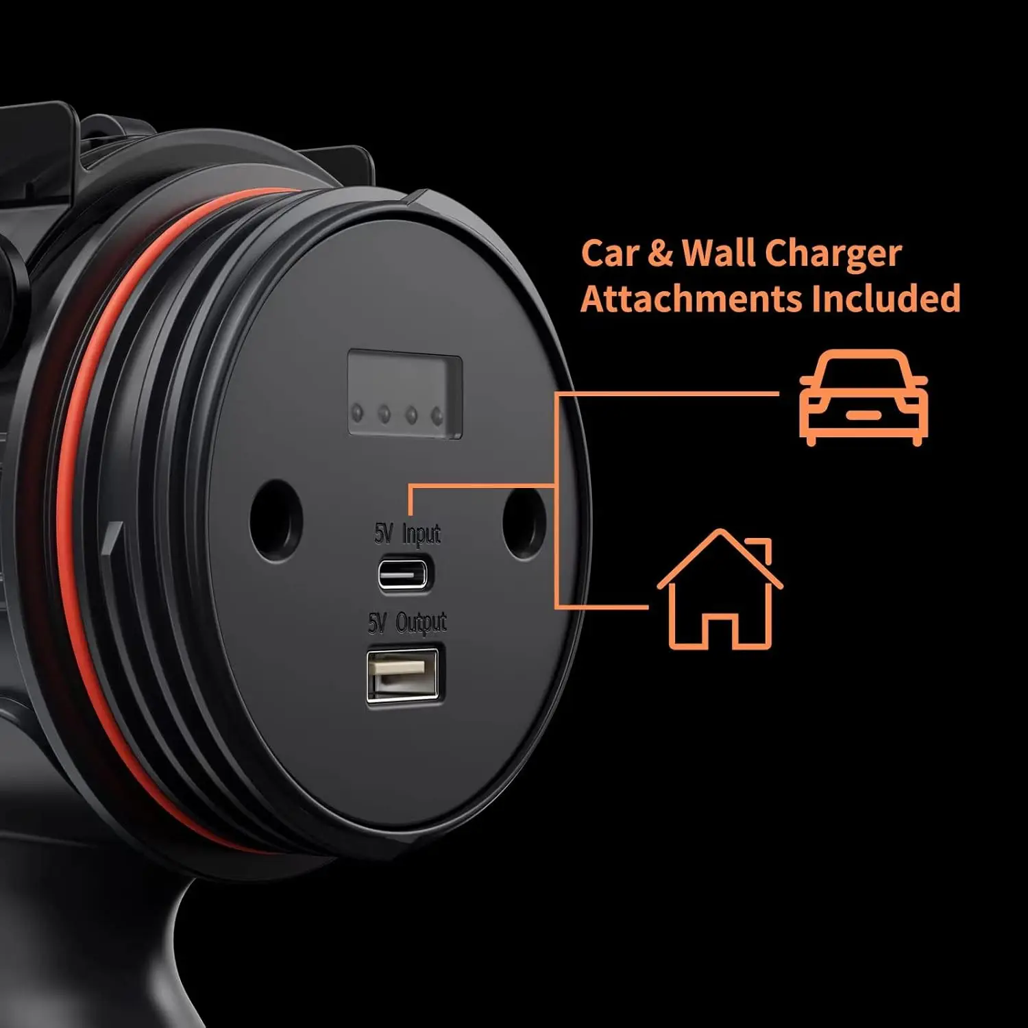 Rechargeable Spotlight Flashlight, 1M Lumens Waterproof Hunting Light with Red Filter & Long Battery Life