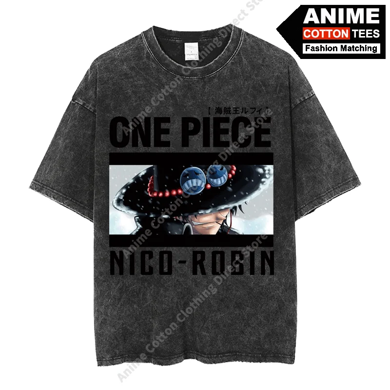 

Japanese Anime ONE PIECE - Sabo Print T Shirt y2k Harajuku Street Men Women Casual Short Sleeve Cotton Vintage Loose Tees