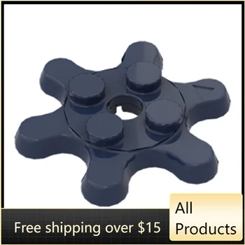 10PCS 하이테크 조립 입자 35442 2x2 6 기어 로타리 테이블 벽돌 빌딩 블록 키트 교체 부품 장난감 어린이 선물 