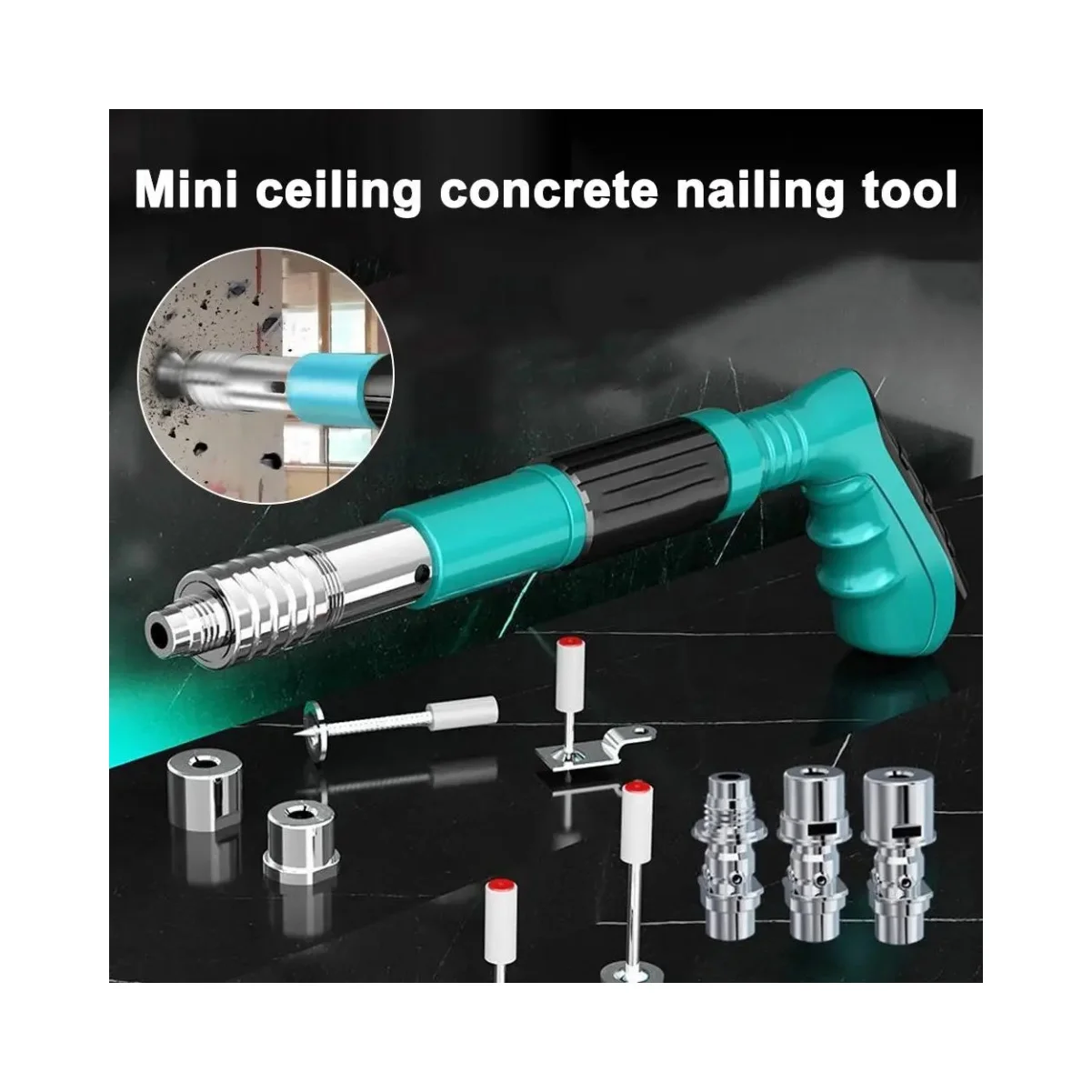 

Новый ручной стальной пистолет для гвоздей, клепальный инструмент, бетонные стены, установка на потолок и деревообработка, обработка металла, тянущий пистолет для гвоздей