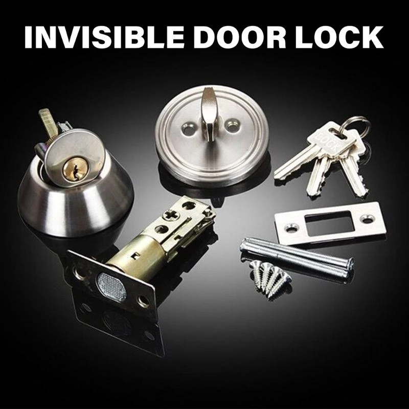 

Круглая ручка для входной двери, набор входных замков, внутренние и внешние круглые дверные ручки с замком и ключом, простота