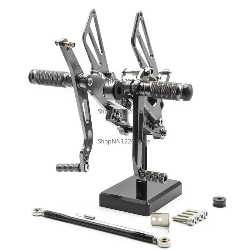 ل YZFR6 YZF-R6 YZF R6 2006 2007 2008 - 2022 CNC الألومنيوم دراجة نارية قابل للتعديل Rearset Footpeg القدم الوتد الخلفية مجموعة دواسة