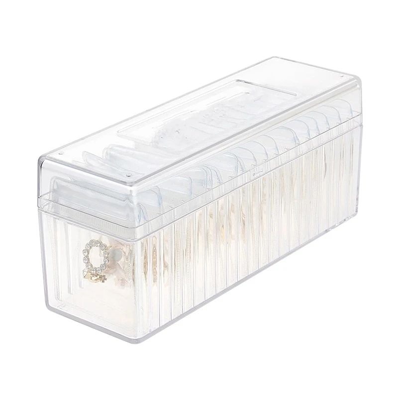 Jewelry Box Organizer With 20 Portable Anti Tarnish Jewelry Bags,Jewelry Organizer Holder,Jewelry Organizers And Storage