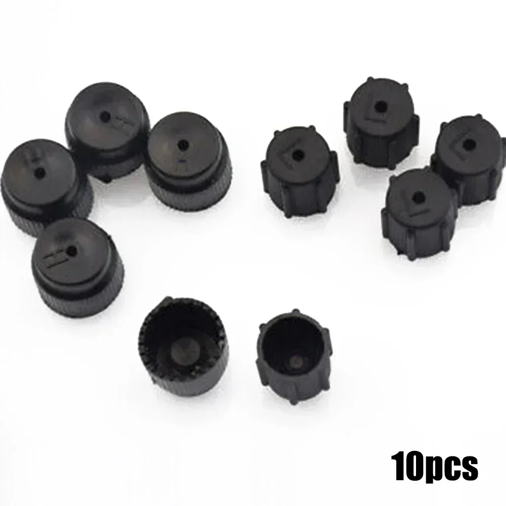 10Pcs/Set R134a Air Conditioning Service AC System Charging Port Cap 5 High/ Low-pressure Car Air Conditioner Cap