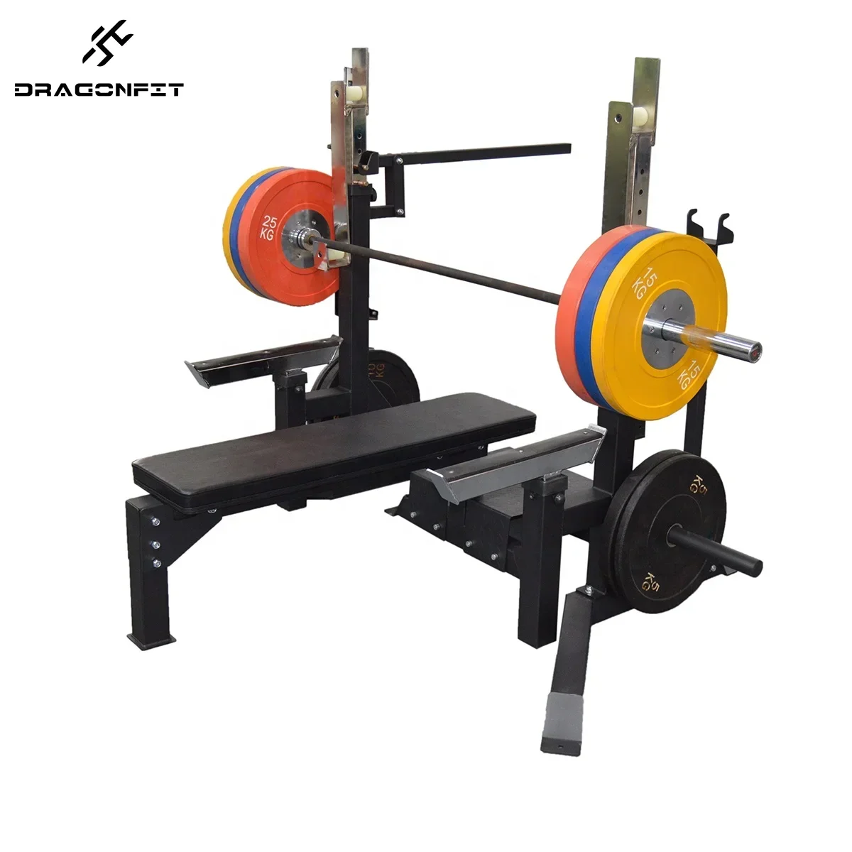 Competition IPF Combo Rack Weight Lifting Bench Competition Style Combo Commerical Gym Rack