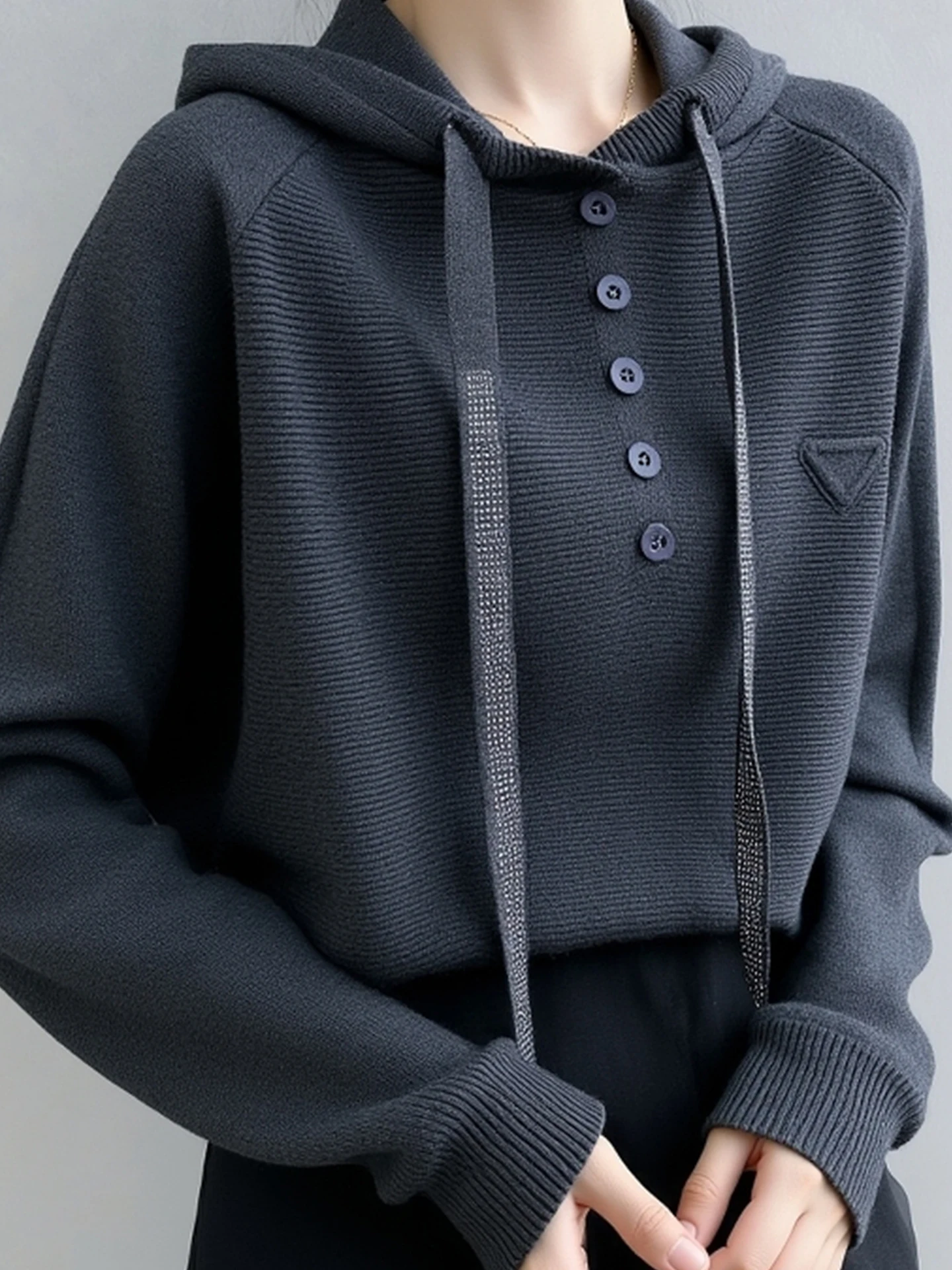 Coréen Sle à capuche Camere tricots Long Sve doux confortable à la mode polyvalent hiver pull doux confortable laine irt