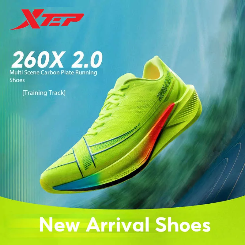 Xtep 260X 2.0 2024 Marathon Running Shoes For Men Racing Carbon Plate Shock Soft Cushion Sport Daily Training Shoe 975119110032