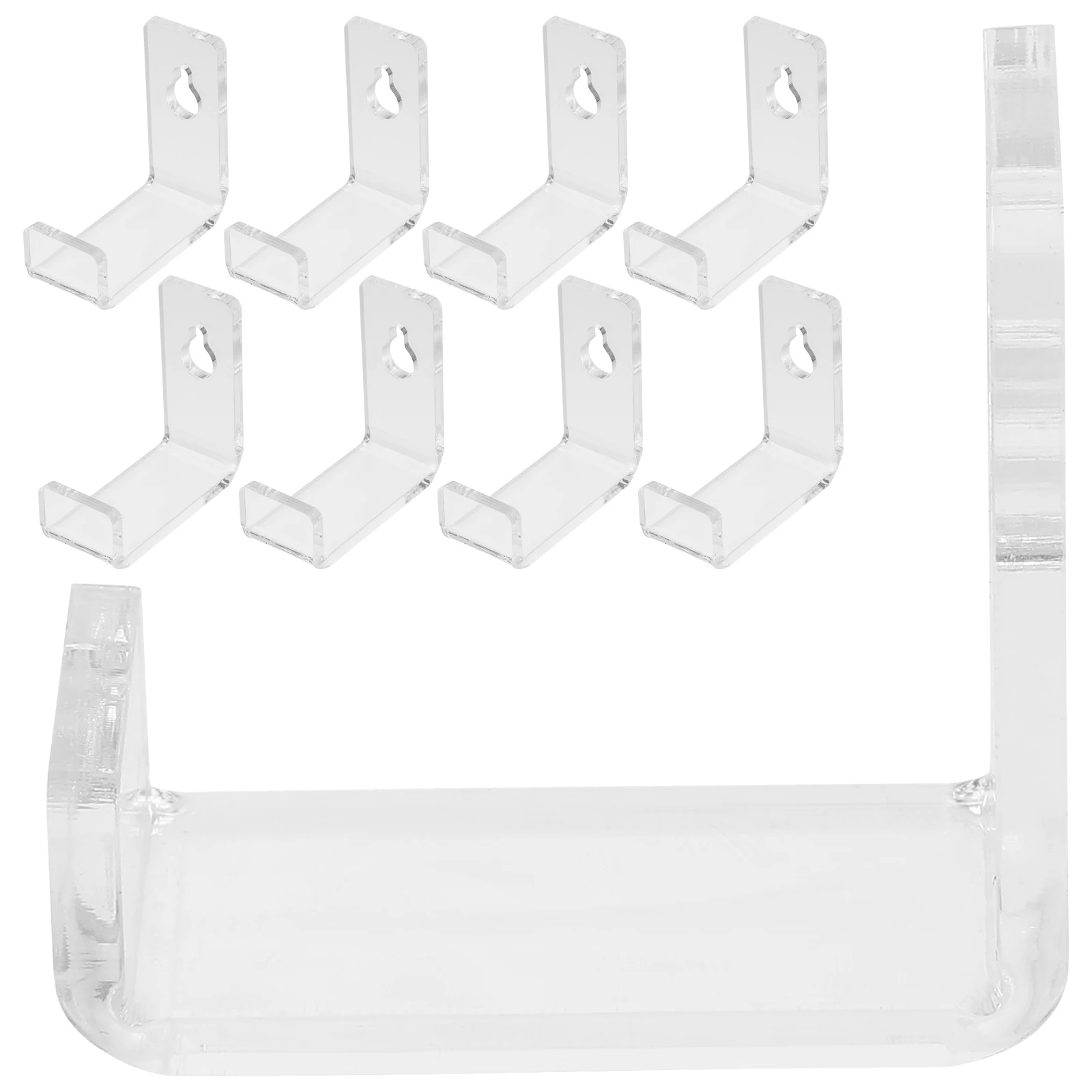 

12pcs Vinyl Records Wall Mount Shelves Acrylic Storage Rack for Albums Home Office ganizer Magazine Display Holder Clear Color
