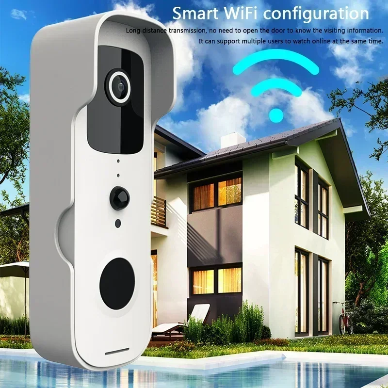 

2026 Smart Video Doorbell Waterproof Night Vision Door Viewer 1080P FHD Camera Digital Visual Intercom WIFI 2.4G Tuya Door Bell