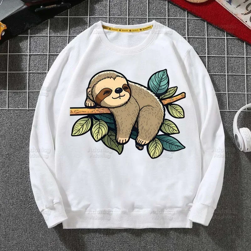 Kawaii Sloth Sorry I Can't I'm Very Busy Hoodie Sweatshirts Men Women Pullover Harajuku Men's Streetwear Casual Fashion Clothes