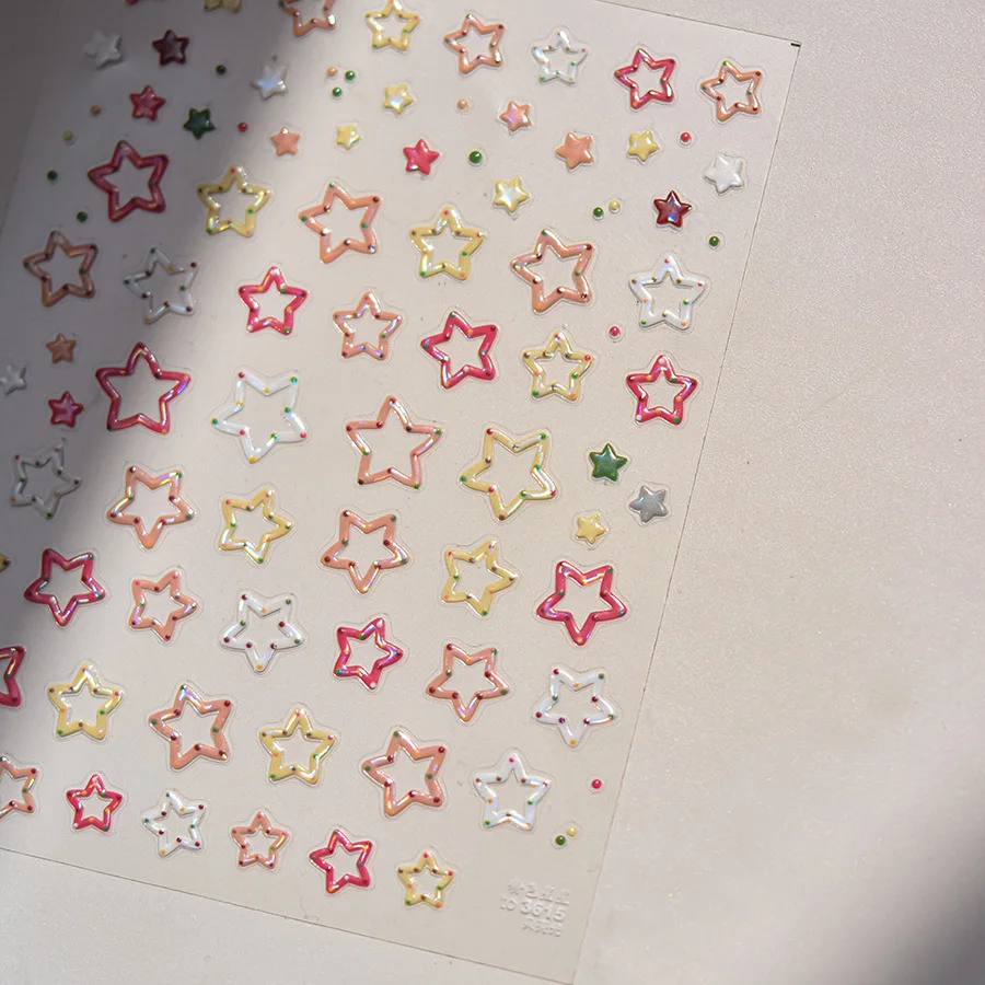 Autocollant de luxe pour Nail Art de mariage, perle rouge, broderie festive de Style chinois, glamour, décoration auto-adhésive 5D, décalcomanie de manucure