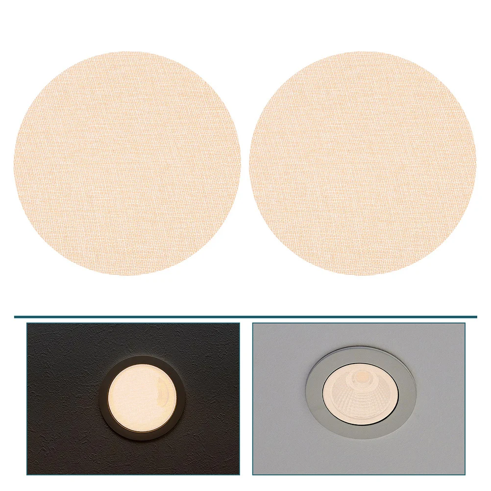 

2pcs Led Downlight Diffuser Lampshade Heat-Resist Cloth Cover For Bedroom Ceiling Fixtures Anti-Dazzling Nursery Light