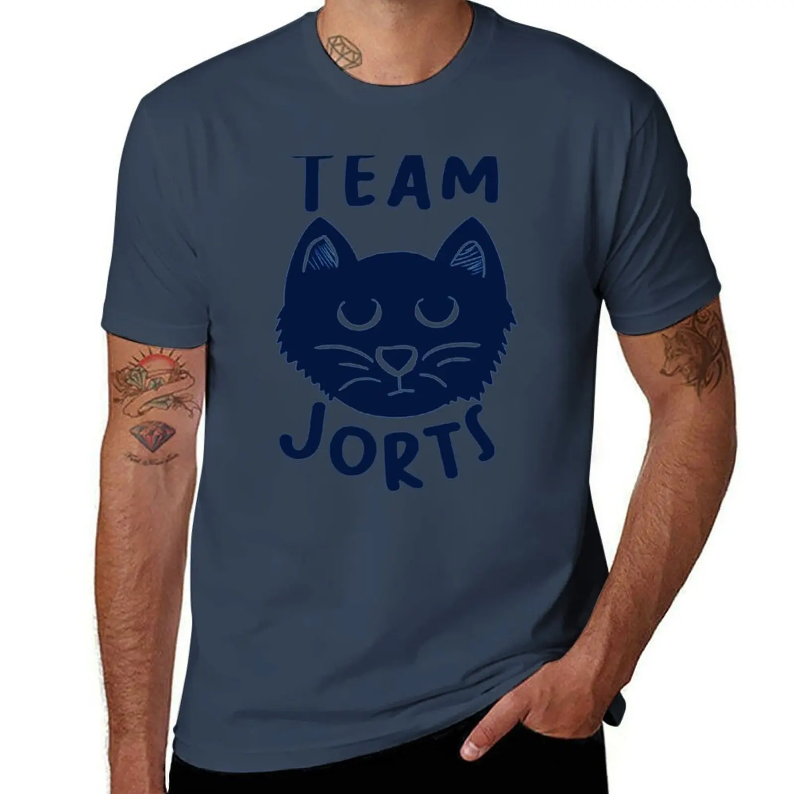 

Jean and Jorts the cat T-Shirt Fashion Casual Short Sleeve Top