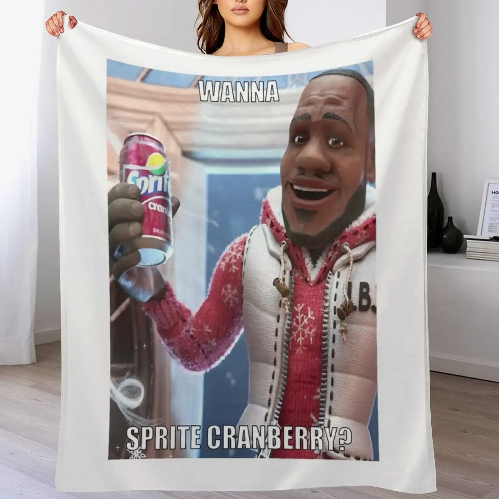 Sprite Cranberry - Wanna Sprite Cranberry Throw Blanket Stylish Couch Blanket for Home Living Room