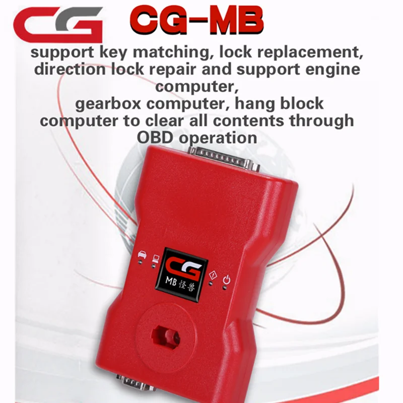 

Оригинальный программатор ключа CGDI MB Prog для Benz, поддержка всех ключей, потеря ключа + быстрая добавка ключа + расчет пароля с адаптером AC ELV