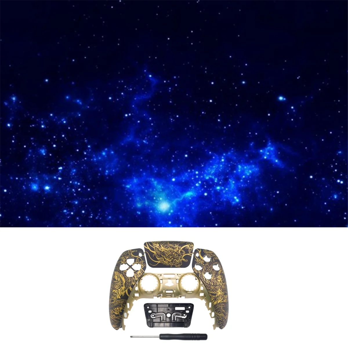 สำหรับ PS5 Elite Gamepad BDM-010เกมแพดรุ่น1Rd ฝาครอบด้านหน้าสำหรับเปลี่ยนอะไหล่ฝาครอบด้านบนสำหรับเปลี่ยนชิ้นส่วนอะไหล่สำหรับเปลี่ยน