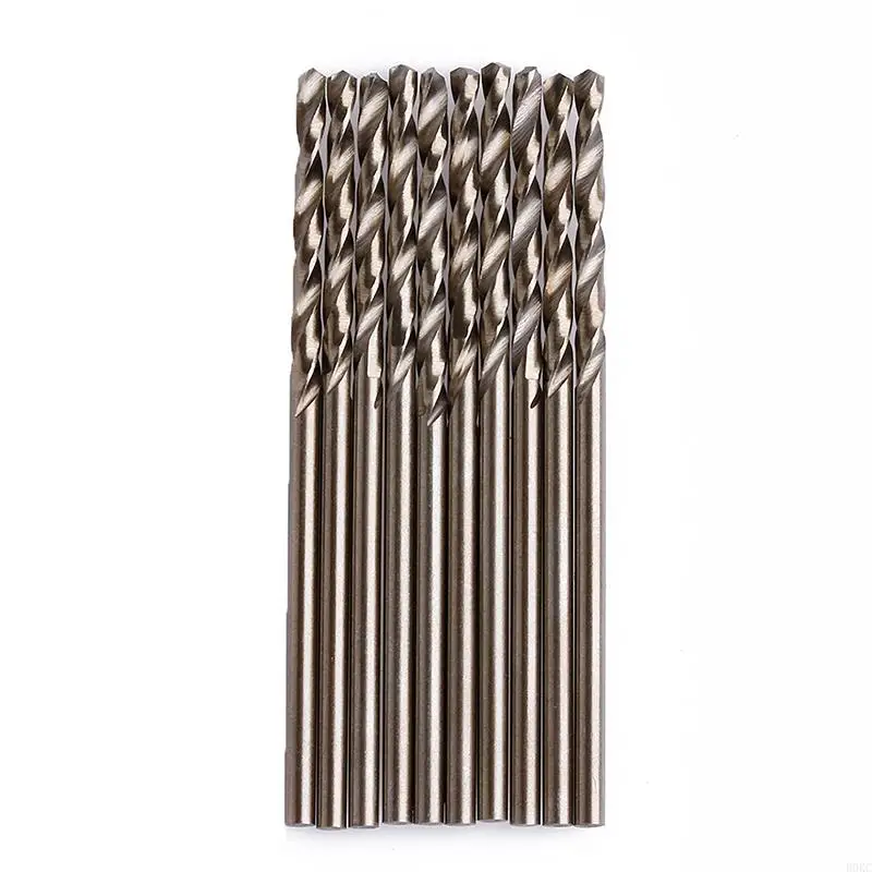 

B0KC High Speed Steel Mini Drill Bits, for Drilling Holes in Alloy Steel, cast Iron and Hard Plastics Nonferrous Metal, 10pcs