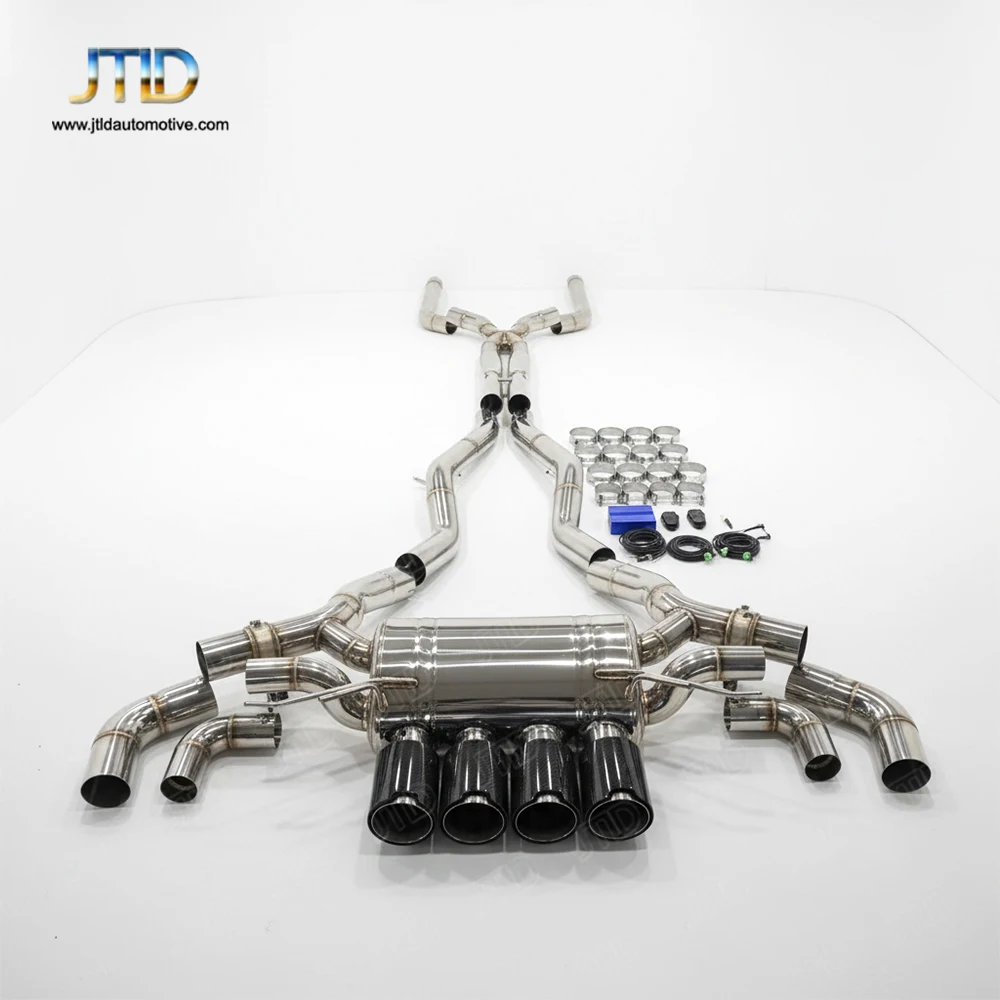 

Выхлопная система из нержавеющей стали для BMW F90 M5 Competition - полная выхлопная система Cat-Back с клапанами и карбоновыми насадками.