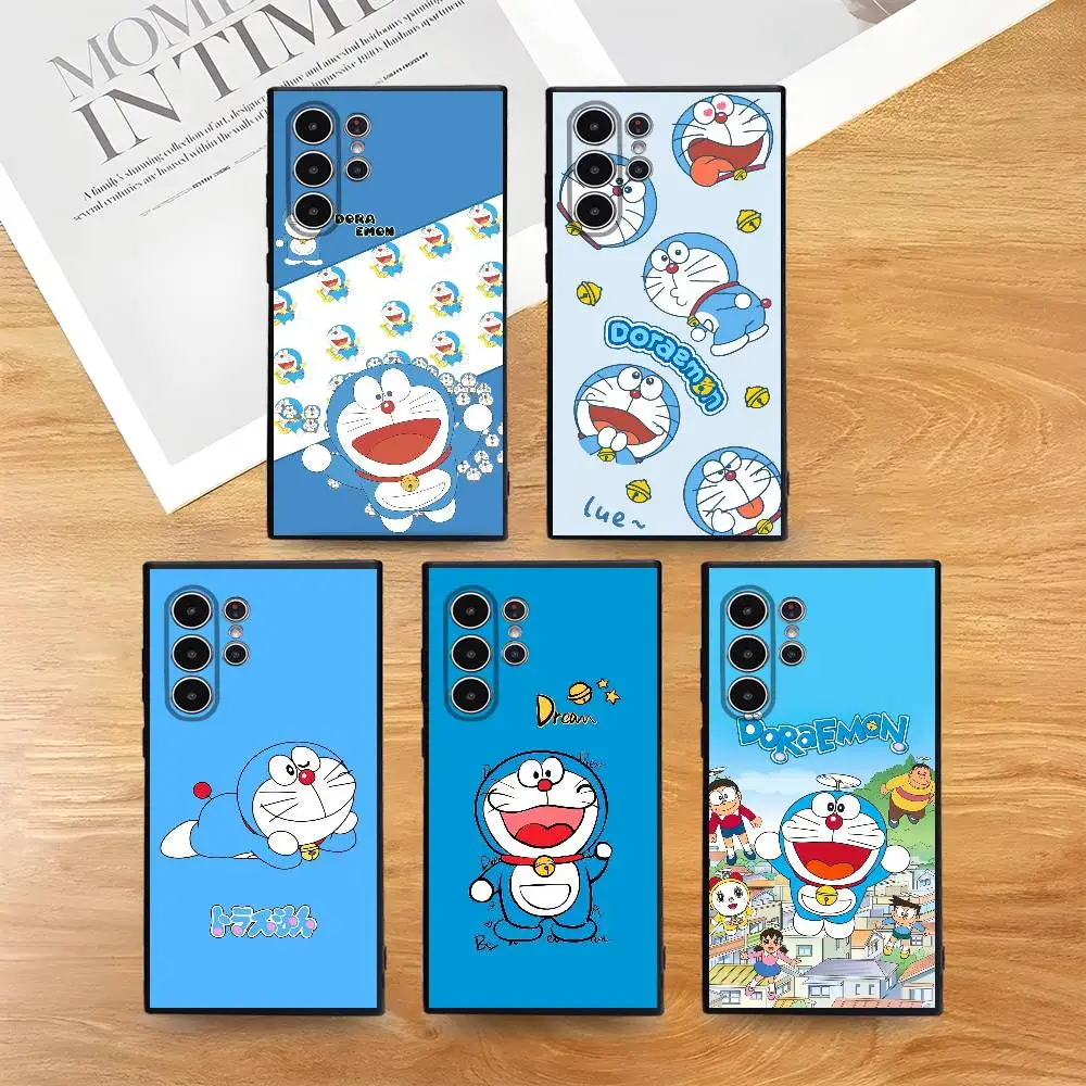 Funda de teléfono de dibujos animados D-Doraemons, funda de TPU suave y agradable para la piel, Compatible con Samsung S21/S22/S23/S24/S25 FE/Plus/Ultra