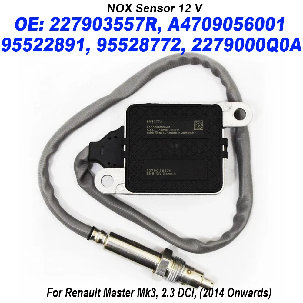 

227903557R 5WK97377 A4709056001 95522891 95528772 2279000Q0A SNS377 NOX Sensor FOR RENAULT MASTER MK3 III 2.3 DCI High Quality