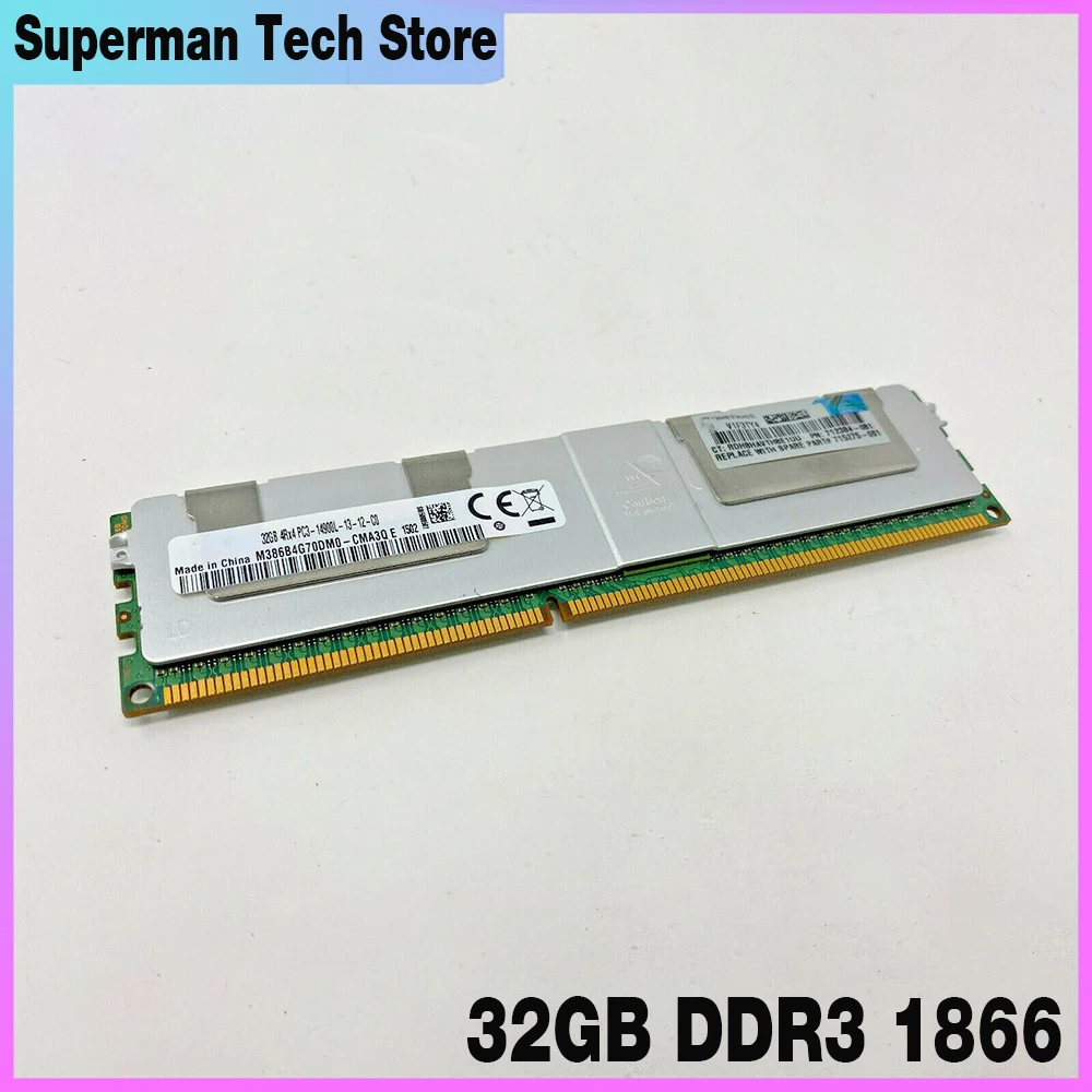 For HP 708643-B21 712384-081 715275-001 PC3-14900L ECC REG LRDIMM Server Memory High Quality Fast Ship 32GB DDR3 1866