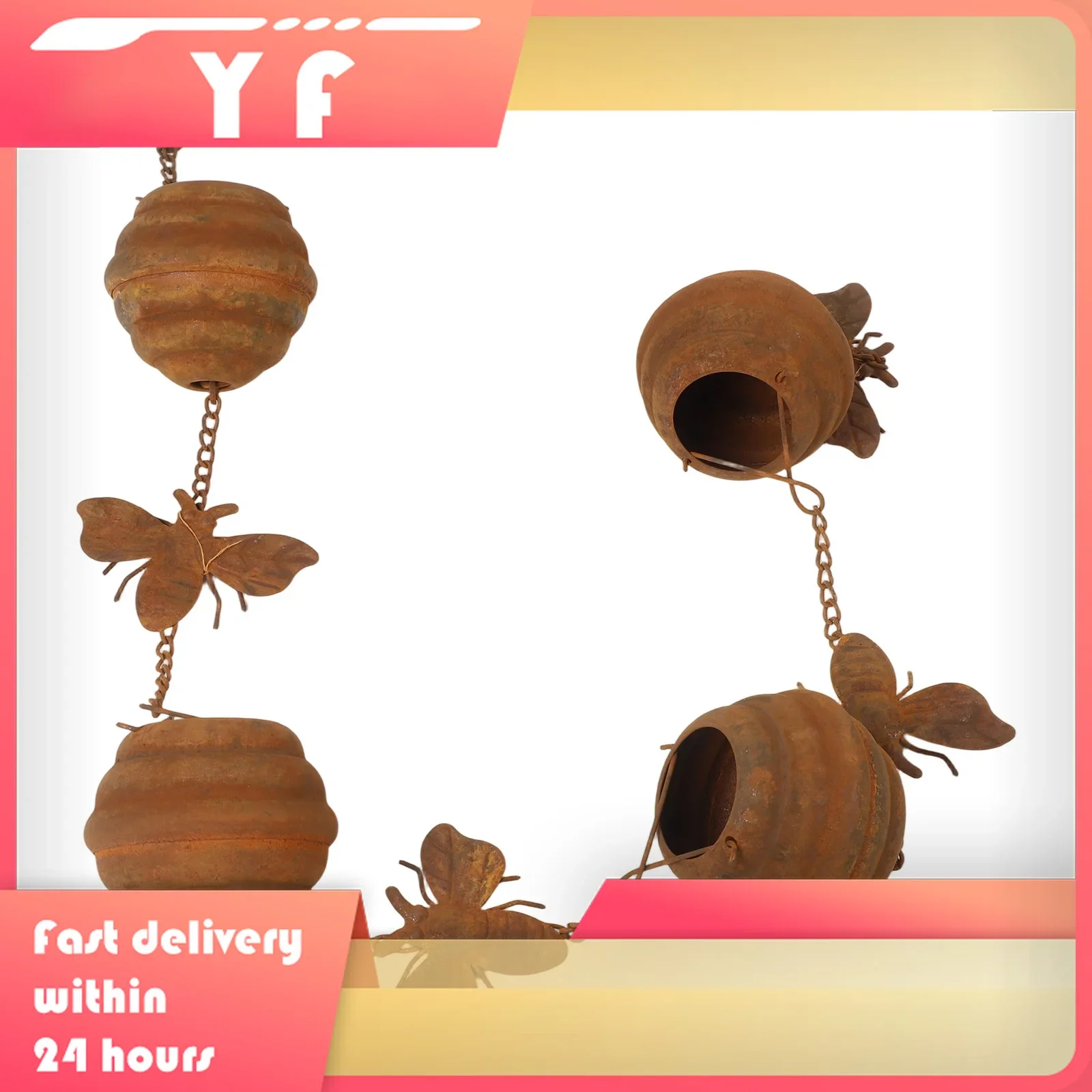 

Дождевые цепи в виде пчел для желобов, коллекторы дождевой воды для водосточных труб, замена водосточной трубы для водосточной трубы для металлической дождевой воды