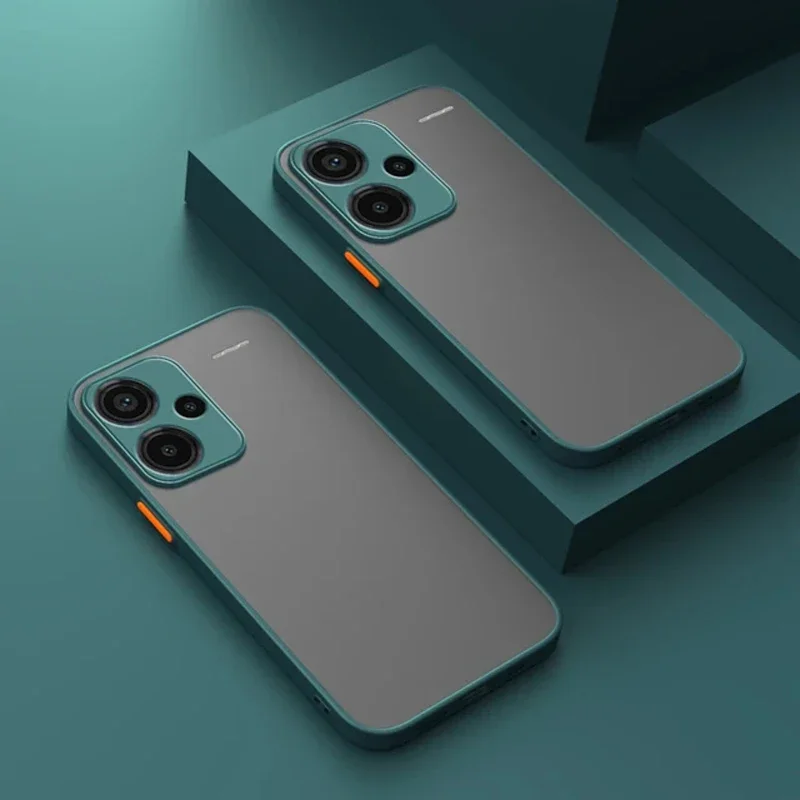 Stoßfeste Rüstung Matte Hülle für Xiaomi Redmi A3 Note 13 Pro+ 5G Soft TPU Bumper Clear Hard PC Cover Capas Redmi Note13 Pro 4G 5G