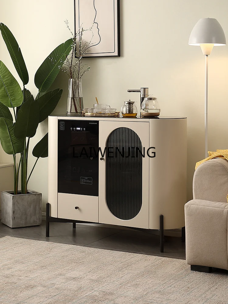 SGF solid wood tea bar machine household automatic water dispenser integrated disinfection side cabinet
