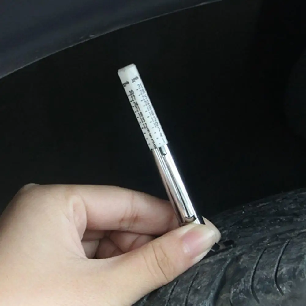 Color Coded Car Two-Sided Accurate Digital Measuring Pen Tyre Tread Tire Ruler Depth Gauge