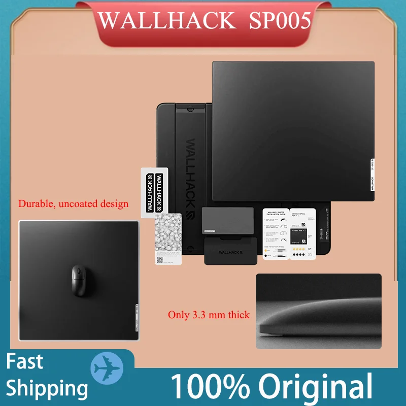 Wallhack High End Esports Glass Gaming Mouse Pad Non Coating Ultra Smooth Precision Stop Sp005 For Fps Cs Gaming Adult Gamers