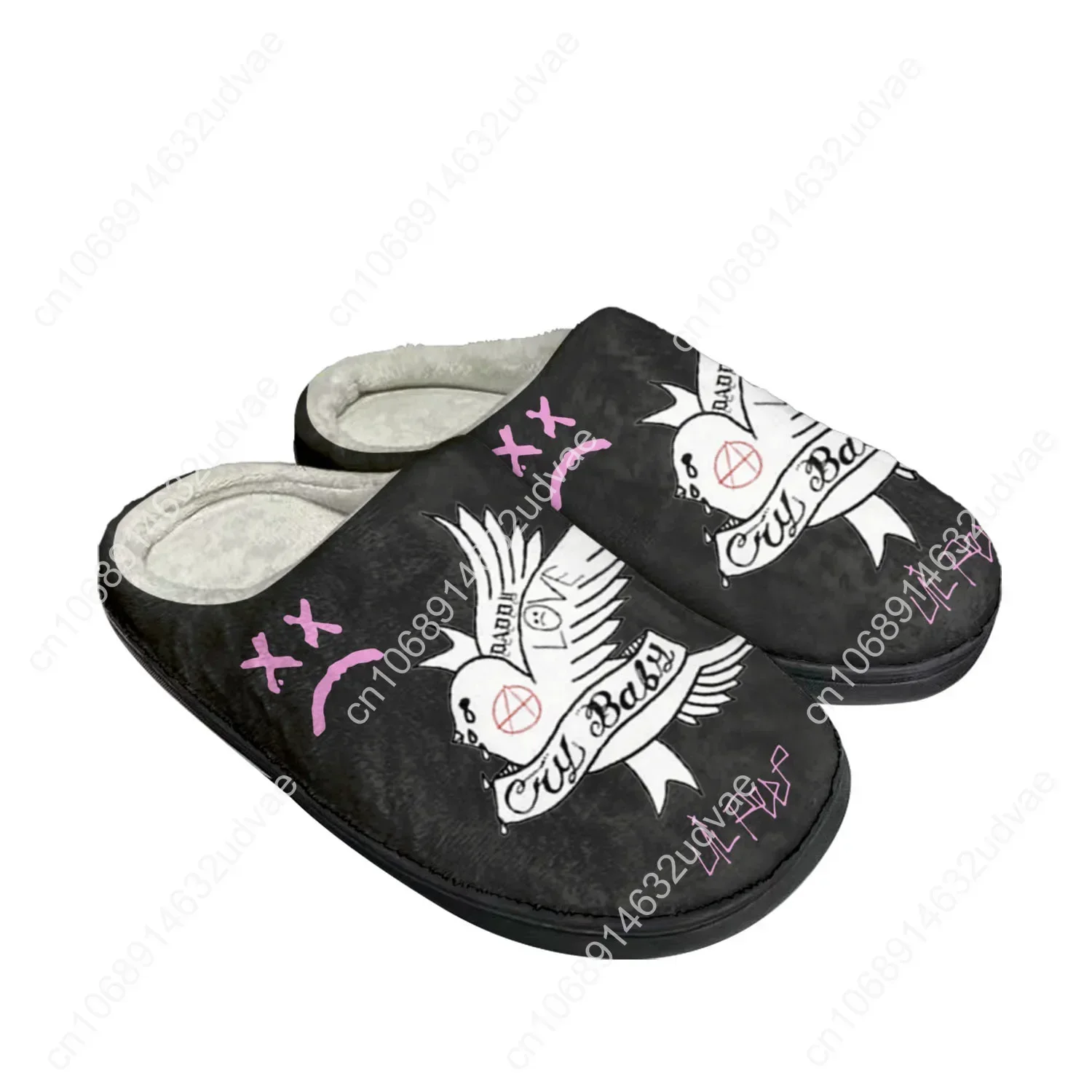 حار الهيب هوب مغني الراب ليل اللمحة المنزل القطن مخصص النعال الصنادل أفخم غرفة نوم عادية الدفء رجل إمرأة حذاء النعال الحراري #4