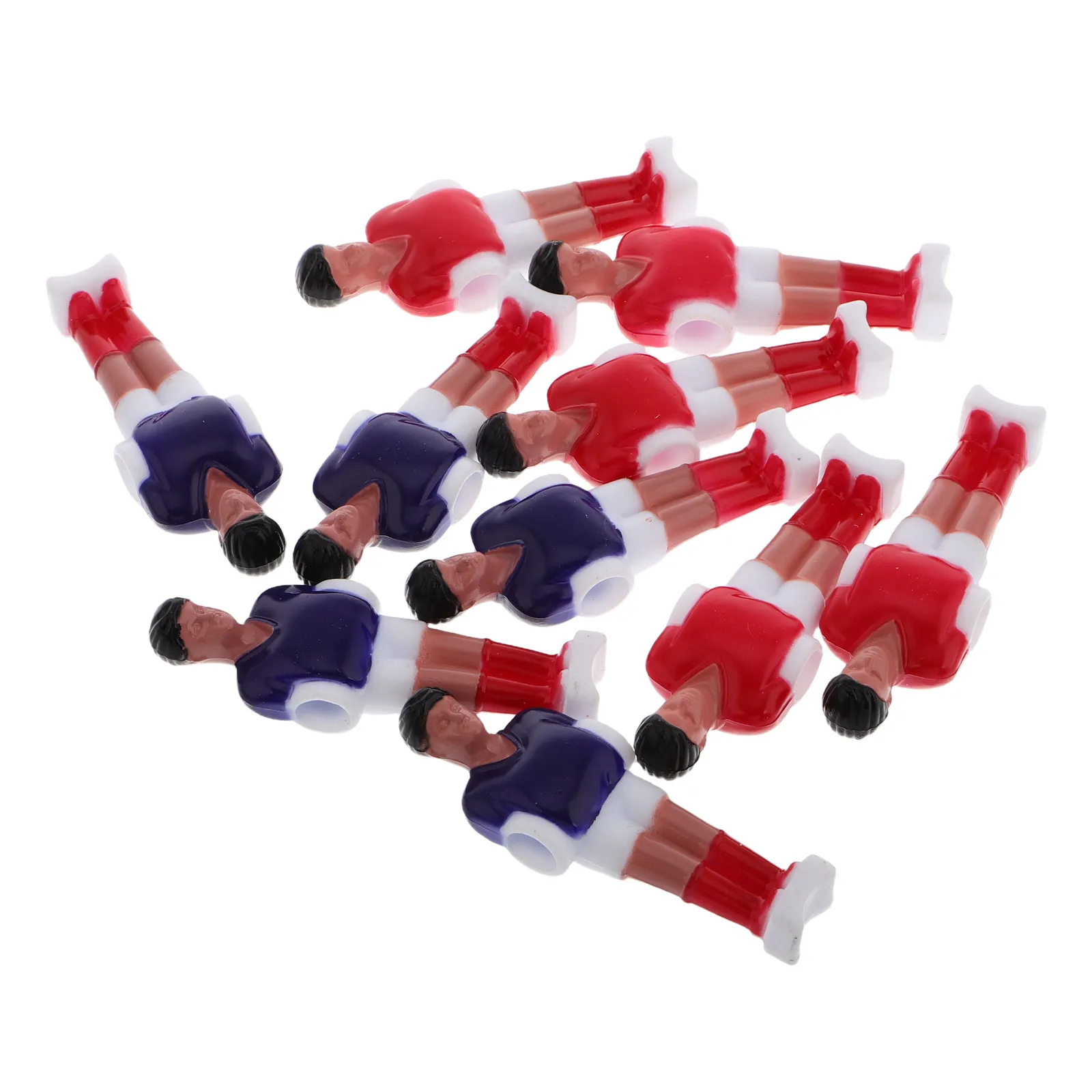 

10Pcs Mini Table Soccer Player Figures Resin Foosball Men Replacement Parts for Foosball Table Compact Portable Office Home Use