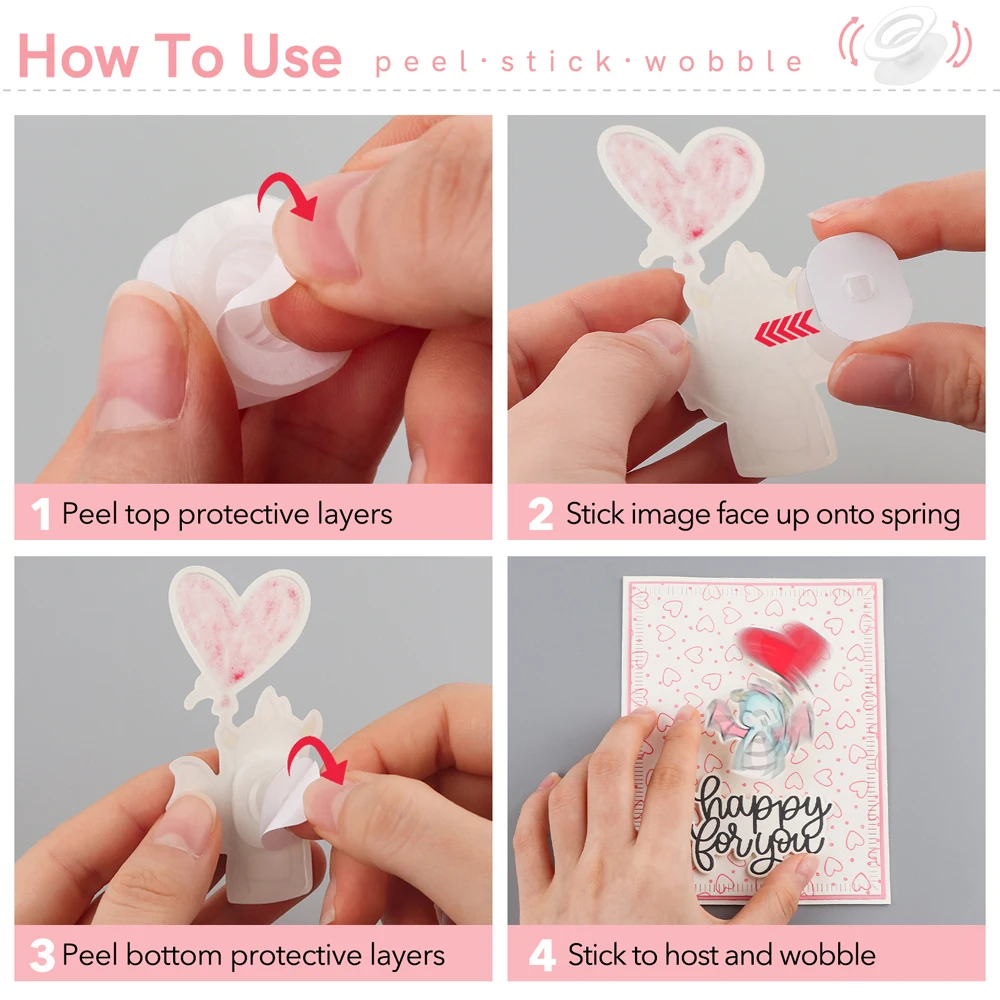 Paketangebote Snap'n Slide/Mini Action Wobbles/Gliders für Slider-Karten Rotierende Gleitelemente Einfache Interaktive Elemente DIY-Werkzeug 2026 – Detail 19