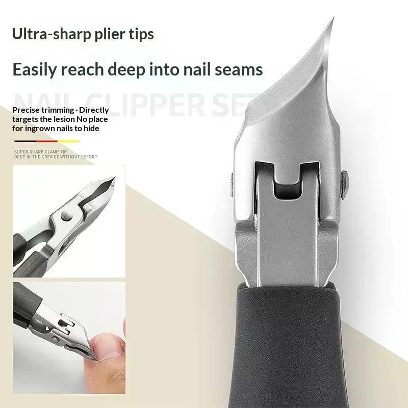 فتح مكافحة سبلاش مائل مسمار المقص تفتح بارونيشيا كليبرز المحمولة أظافر المتقلب أدوات مانيكير #4