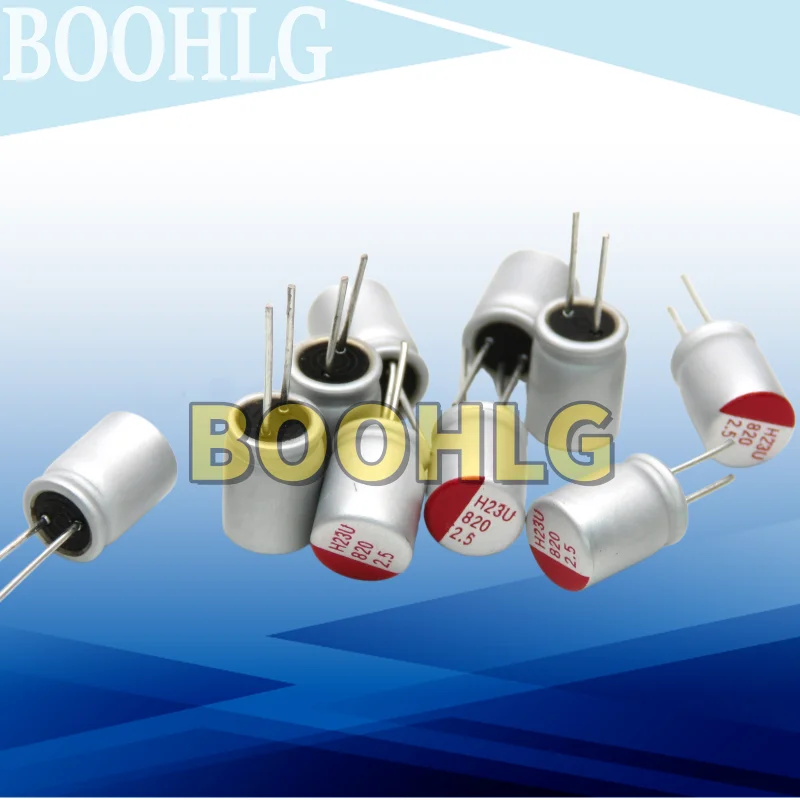 10pcs 820UF 2.5V Solid Capacitor 6X8 2.5V 820uF Solid-State Capacitors NEW Leite