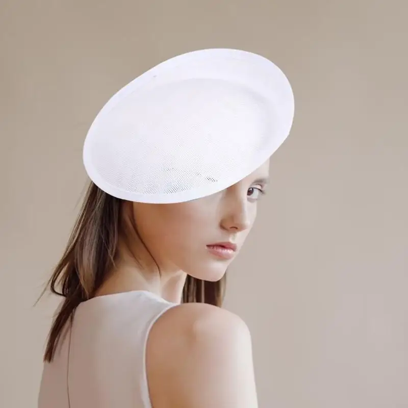 P88A DIY PILLbox chapeau en lin Percher 7.8 Fascinateur base pour fête mariage